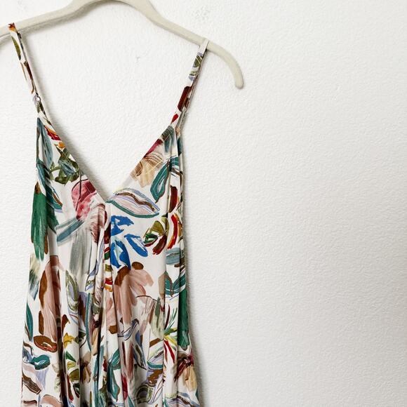 [World Market] Tropical Print Boho Oversized Jumpsuit NWT Size Small Medium S/M - Picture 8 of 12